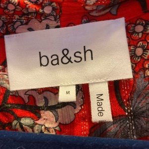 Elegant red BA&SH midi dress